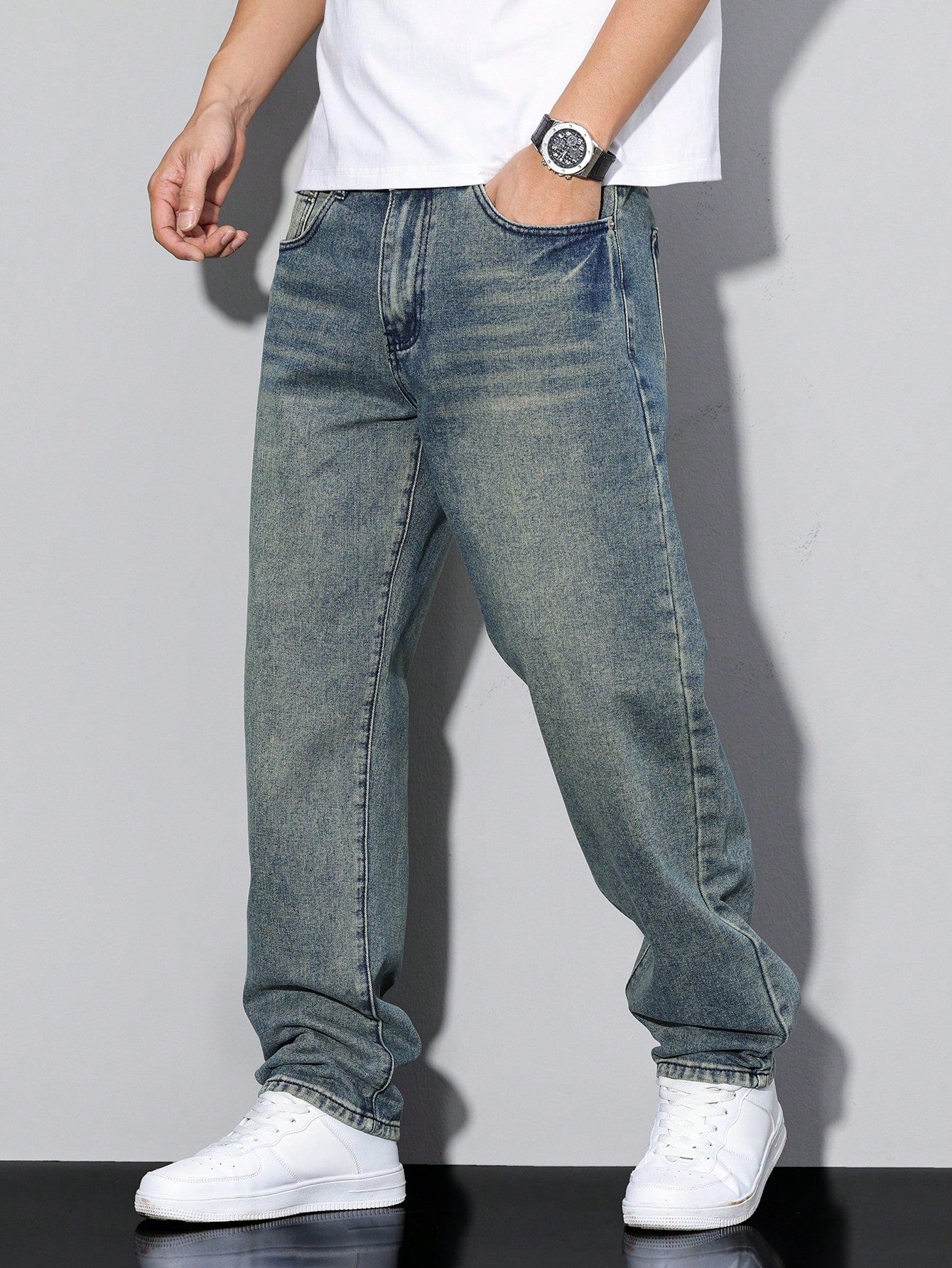 Mens Baggy Jeans - Relaxed Loose Fit Denim
