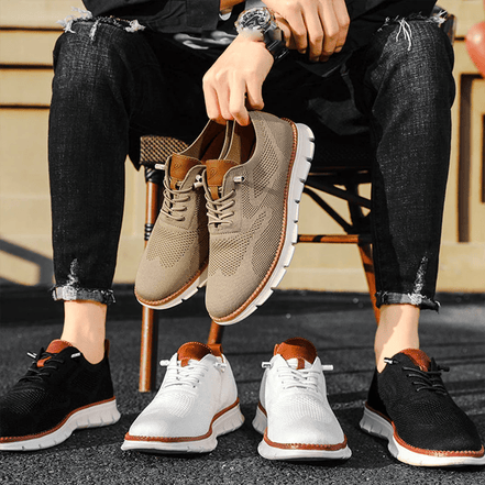 Reid – Mens Casual Shoes Comfortable Everyday Sneakers Stylish Leather Look