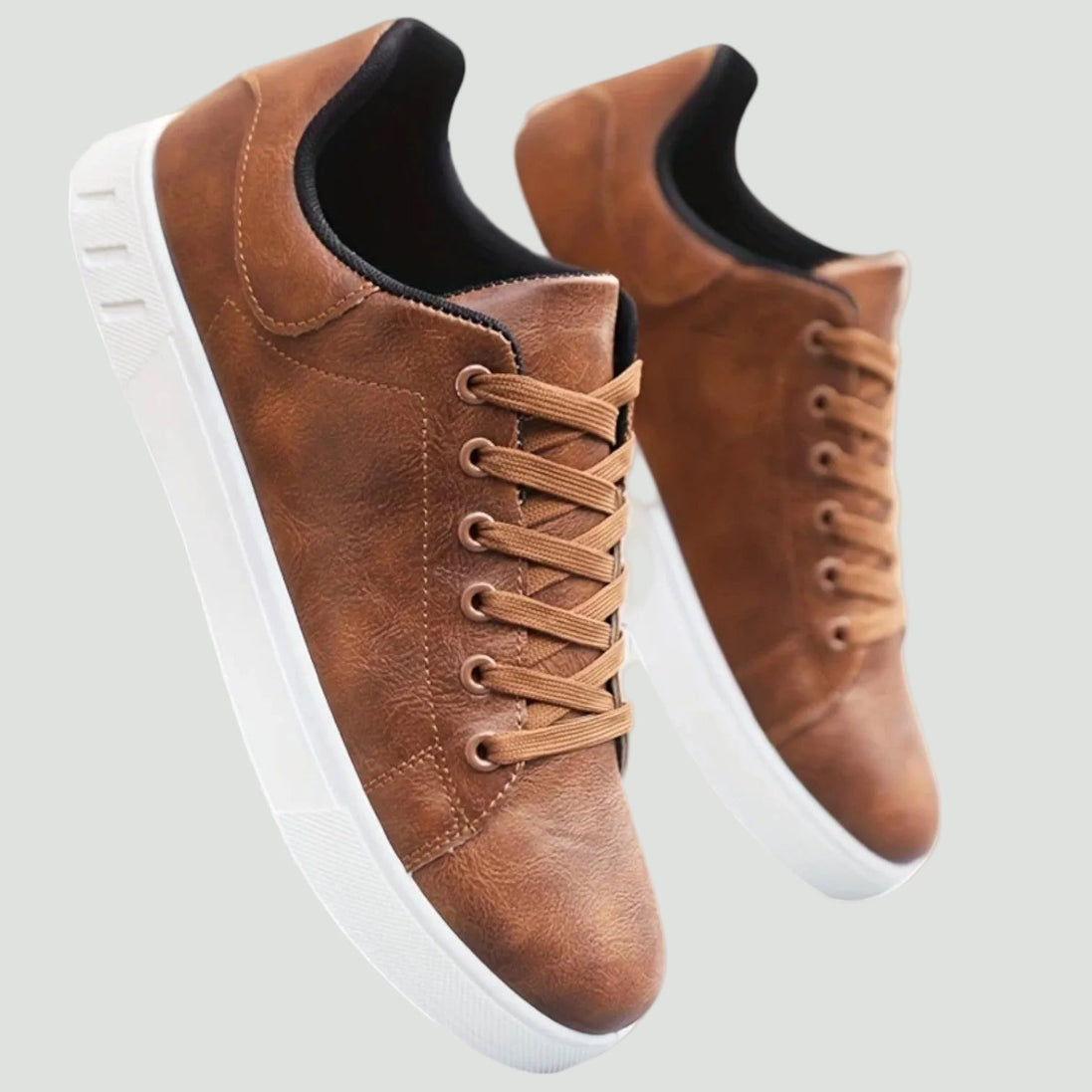 Drew – Mens Lace Up Sneakers Smart Casual Shoes Office Everyday Comfort
