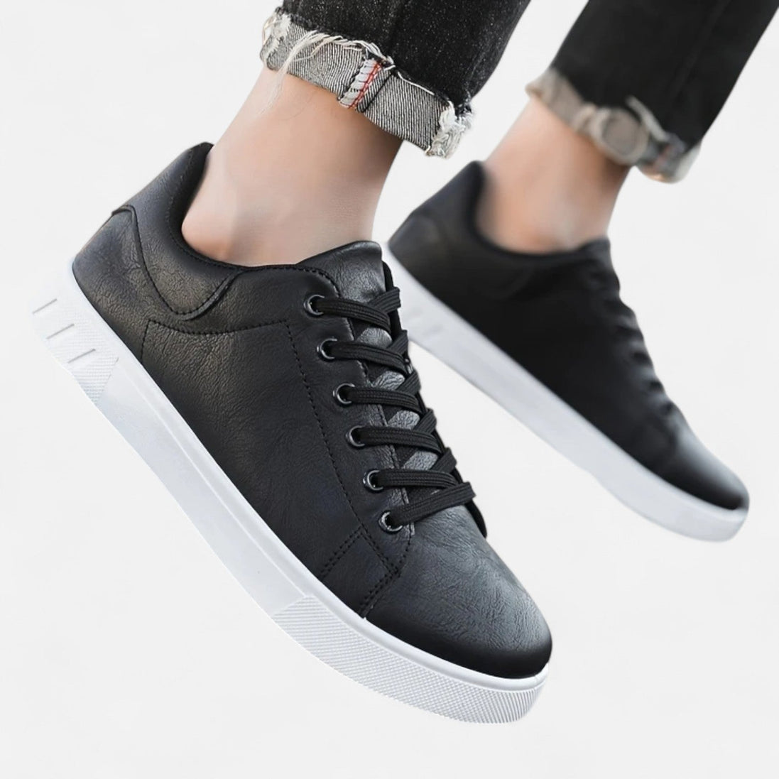 Drew – Mens Lace Up Sneakers Smart Casual Shoes Office Everyday Comfort