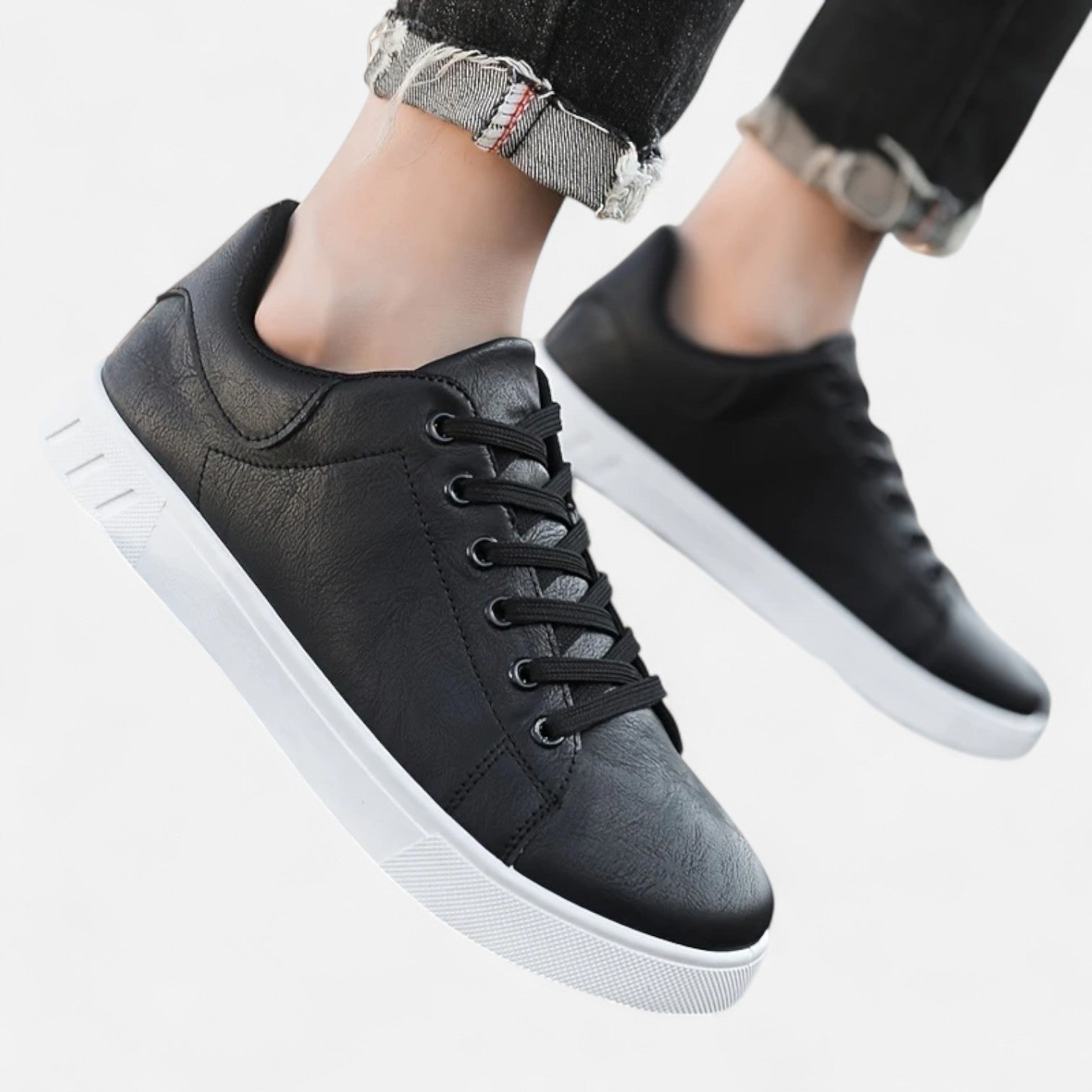 Drew – Mens Lace Up Sneakers Smart Casual Shoes Office Everyday Comfort