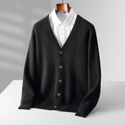 Mens Button Up Cardigan – Classic V Neck Everyday Style