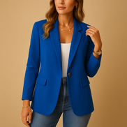Womens Tailored Stretch Blazer - Structured Feminine Fit