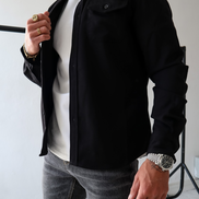 Overshirt Jacket | Long Sleeve Button Up with Chest Pockets