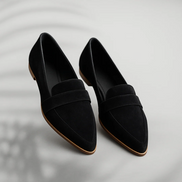 Womens Pointed-Toe Loafers - Flat Slip-On Style