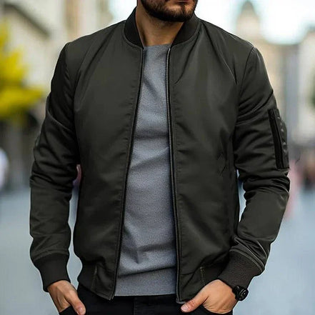 Mens Zip Up Bomber Jacket – Modern Streetwear Everyday Style