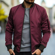 Mens Zip Up Bomber Jacket – Modern Streetwear Everyday Style