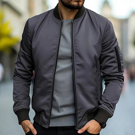 Mens Zip Up Bomber Jacket – Modern Streetwear Everyday Style