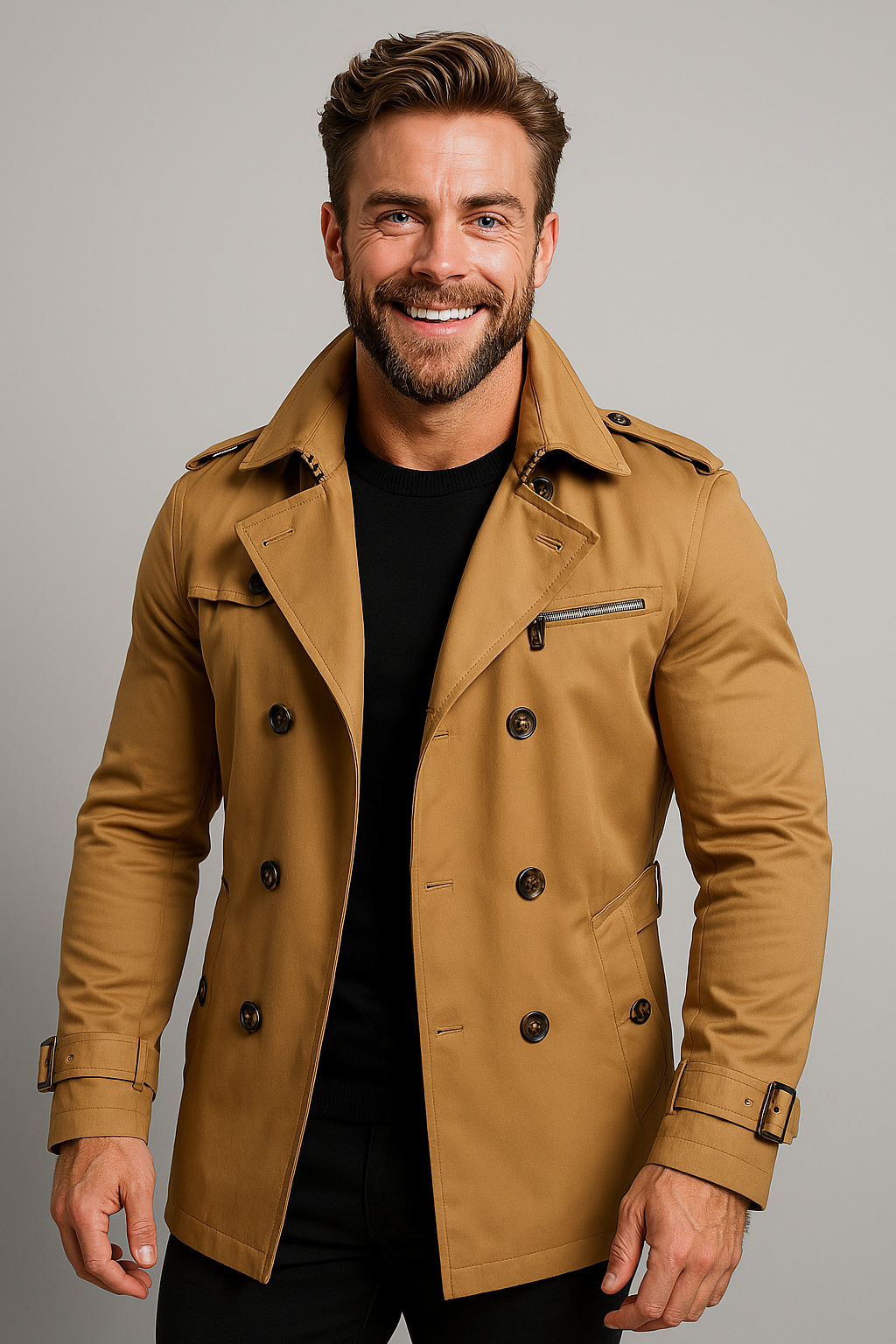 Mens Classic Trench Coat – Refined Everyday Smart Style