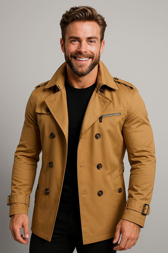Mens Classic Trench Coat – Refined Everyday Smart Style