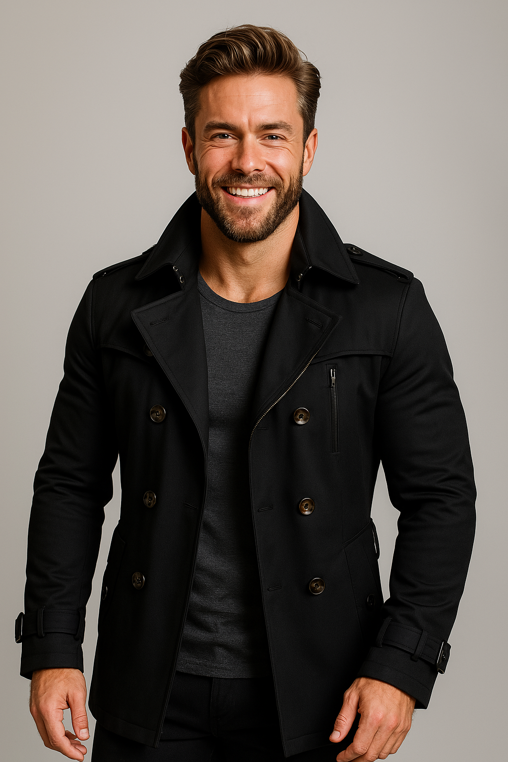Mens Classic Trench Coat – Refined Everyday Smart Style