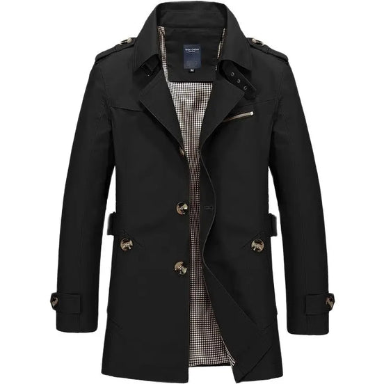 Mens Classic Trench Coat – Refined Everyday Smart Style