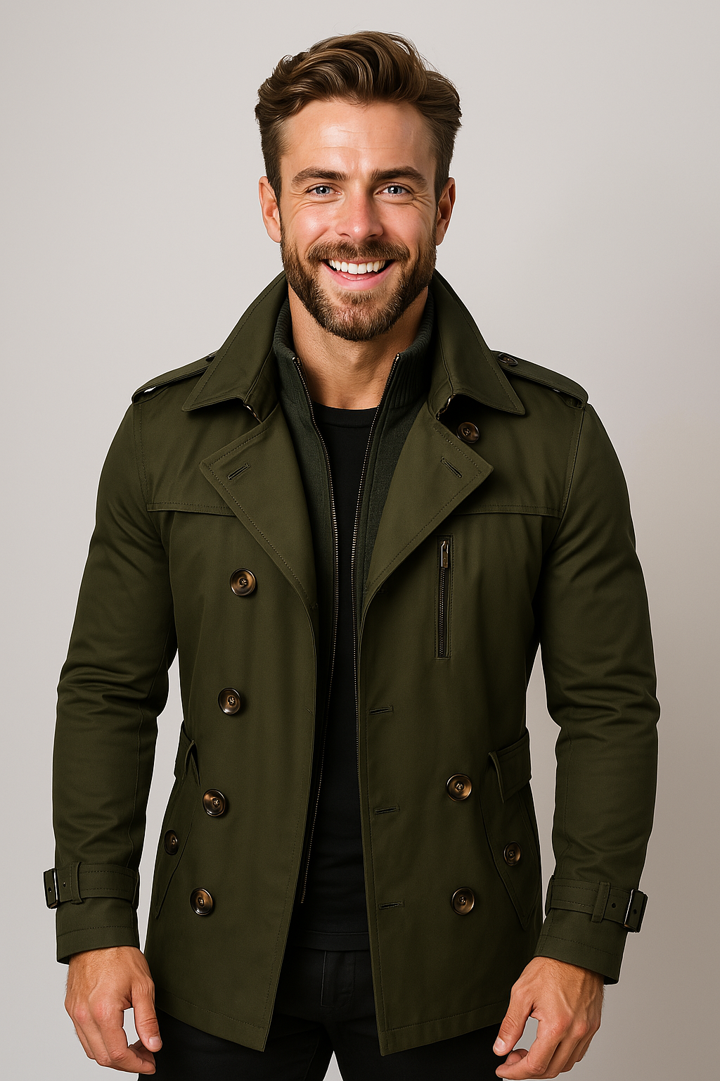 Mens Classic Trench Coat – Refined Everyday Smart Style