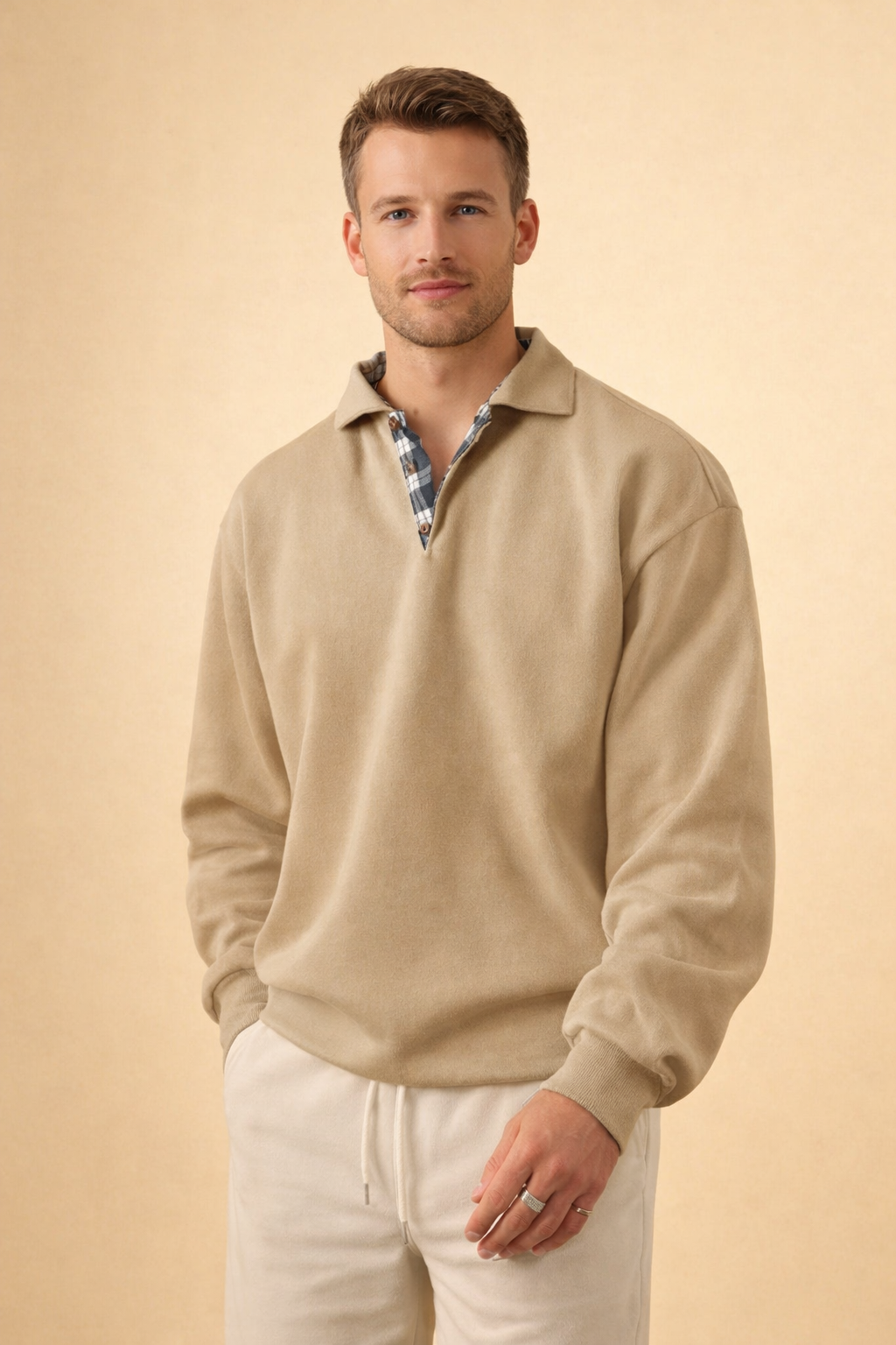Mens Knit Polo - Relaxed Casual Style