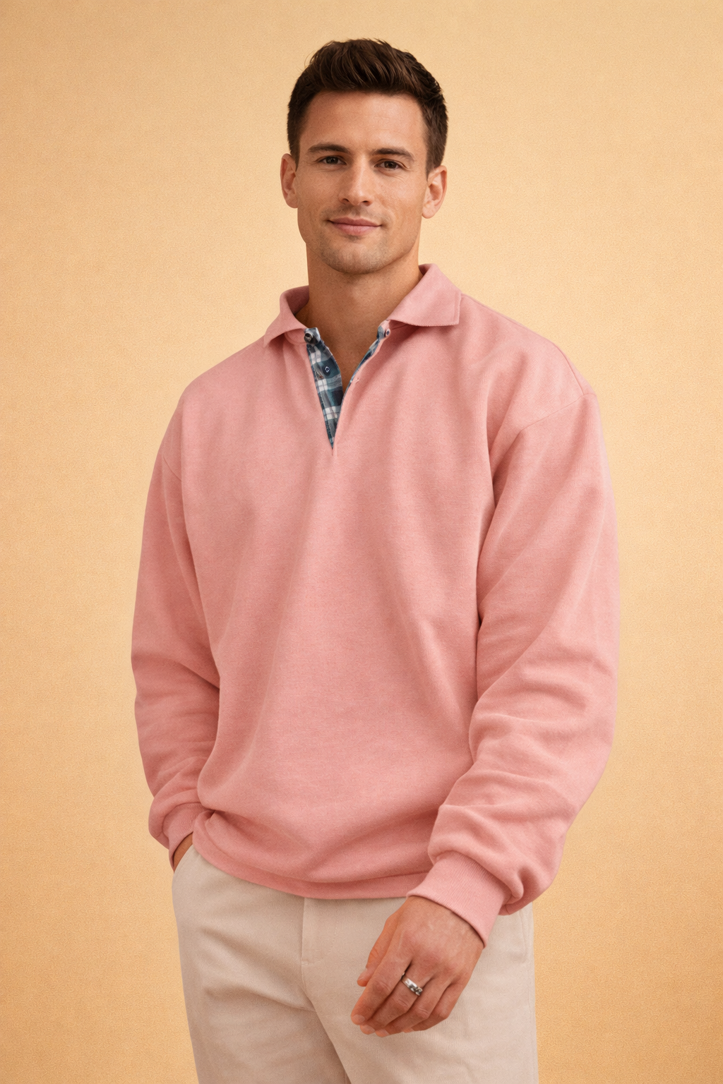 Mens Knit Polo - Relaxed Casual Style
