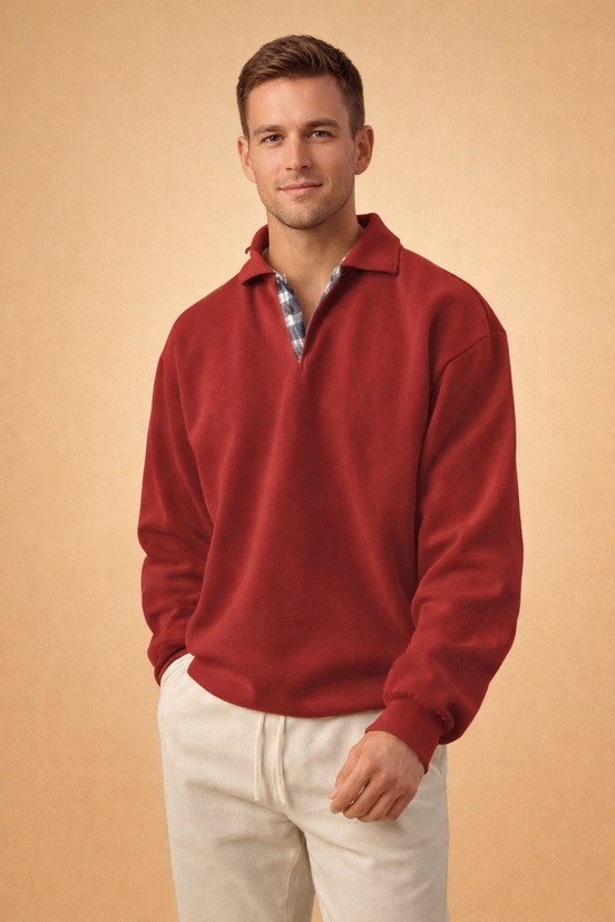 Mens Knit Polo - Relaxed Casual Style