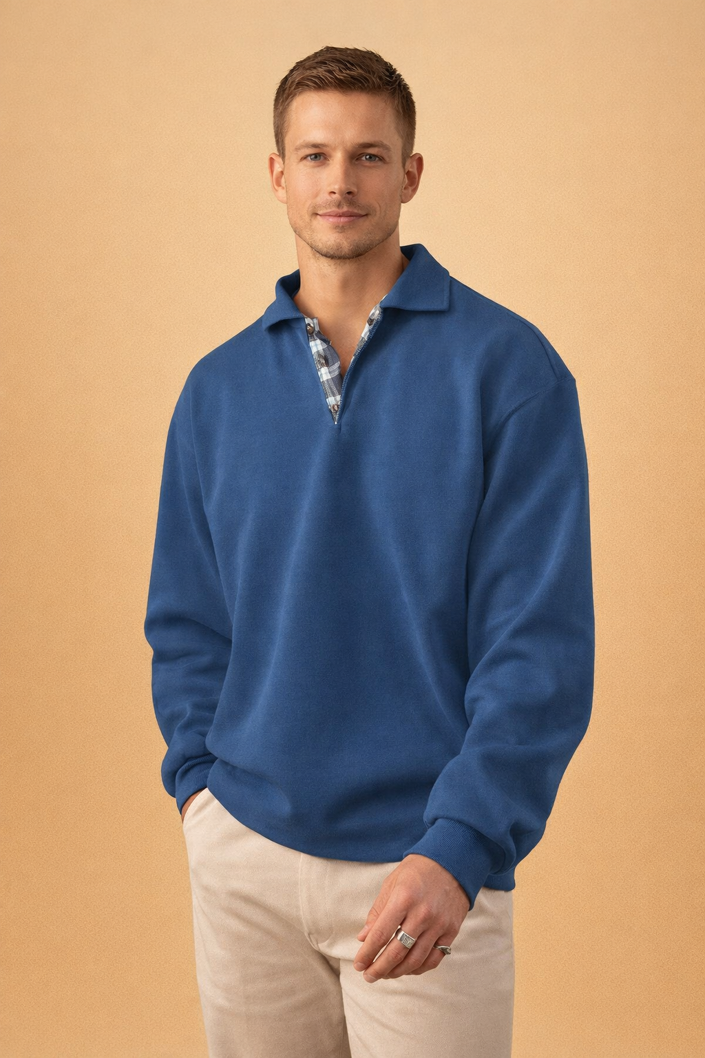 Mens Knit Polo - Relaxed Casual Style