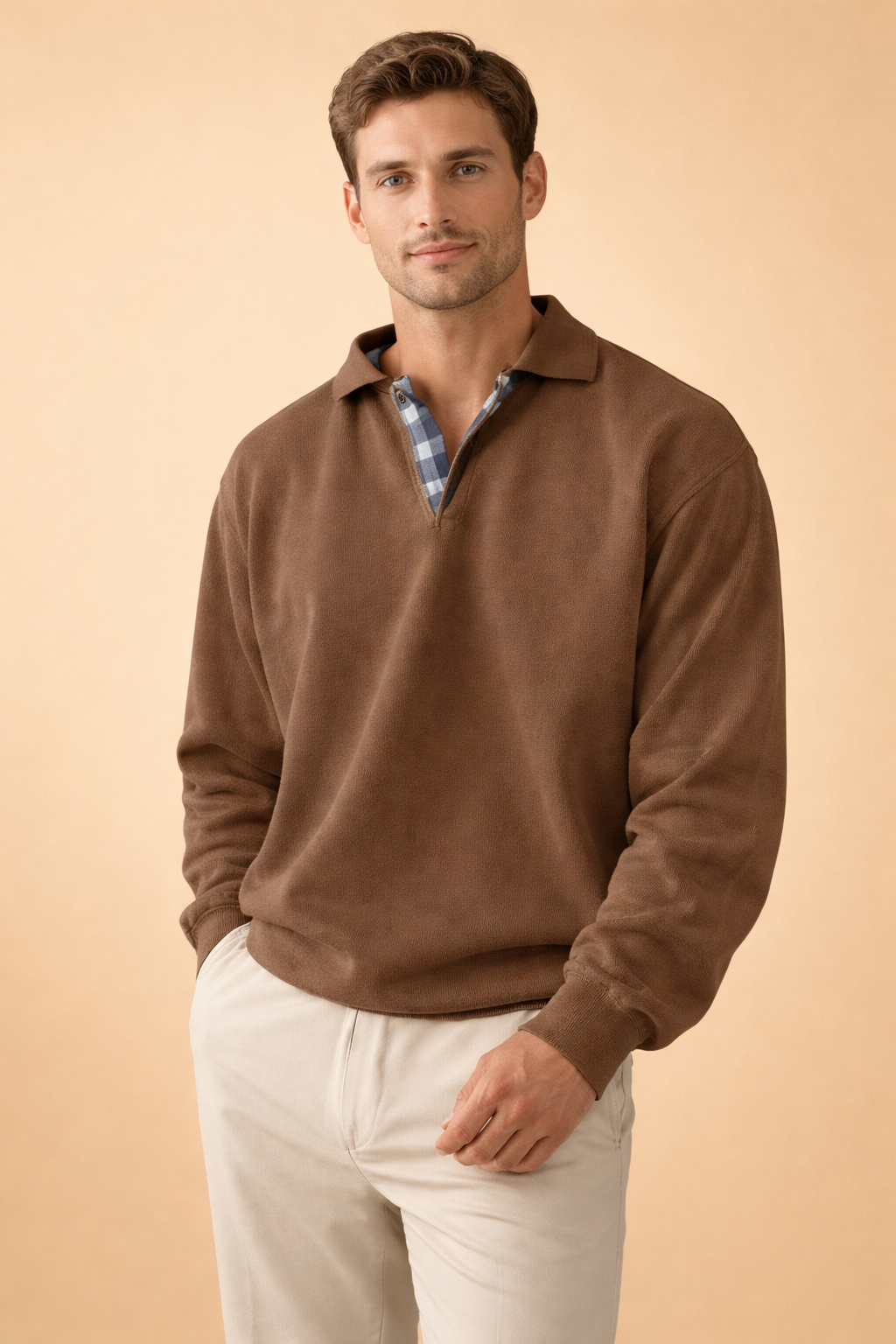 Mens Knit Polo - Relaxed Casual Style