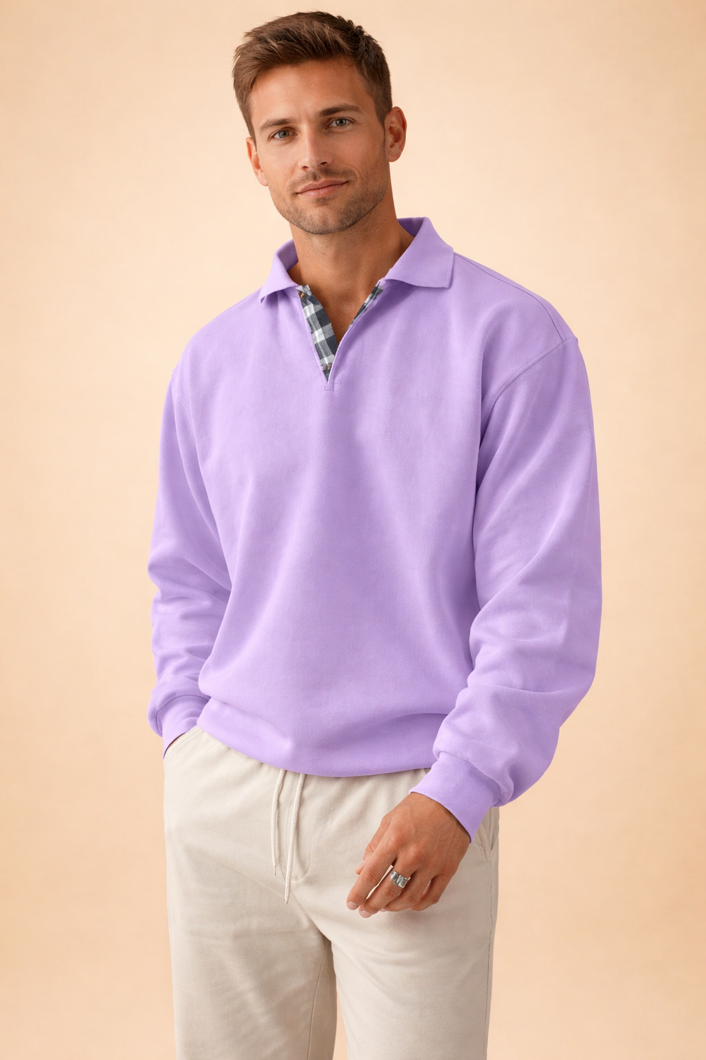 Mens Knit Polo - Relaxed Casual Style