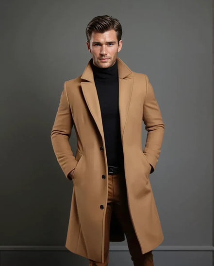 Mens Long Overcoat – Classic Refined Everyday Style