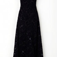Womens Lace Style Maxi Dress – Elegant Occasion Statement Look