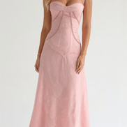 Womens Lace Style Maxi Dress – Elegant Occasion Statement Look