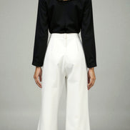 Womens Wide Leg Trousers – Structured High Waist Modern Fit