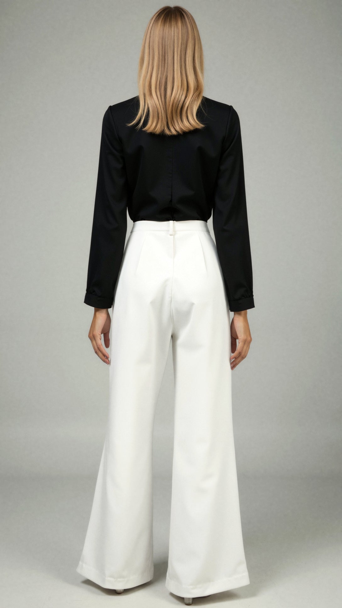 Womens Wide Leg Trousers – Structured High Waist Modern Fit
