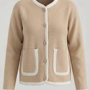 Claire – Cardigan Women Cropped Cardigan Button Front Knit Jacket Elegant