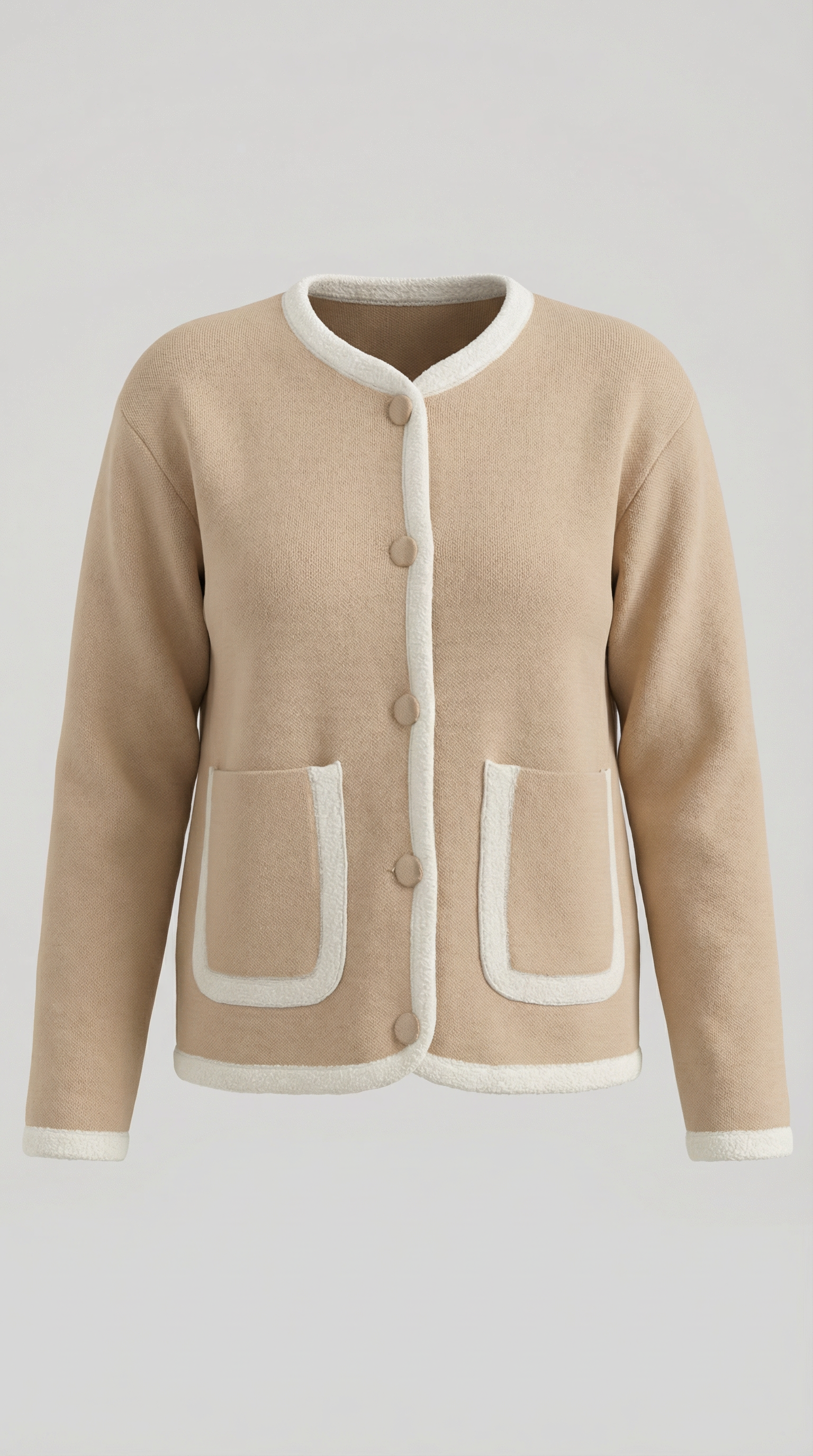 Claire – Cardigan Women Cropped Cardigan Button Front Knit Jacket Elegant