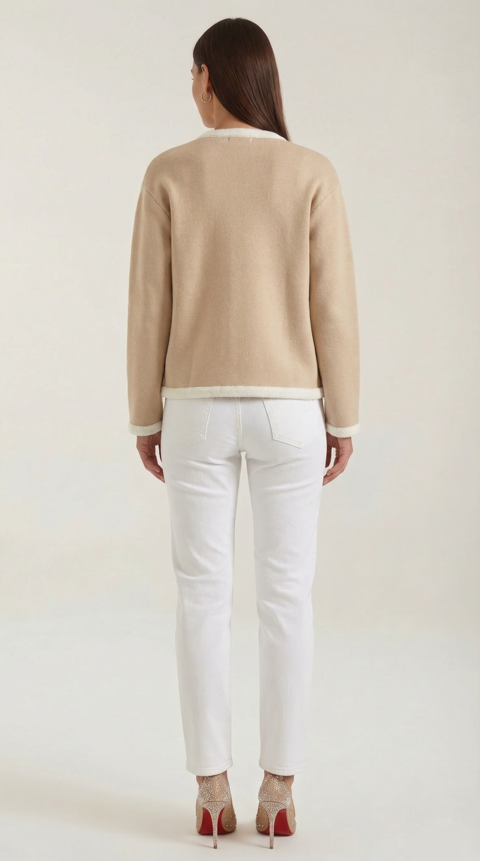 Claire – Cardigan Women Cropped Cardigan Button Front Knit Jacket Elegant