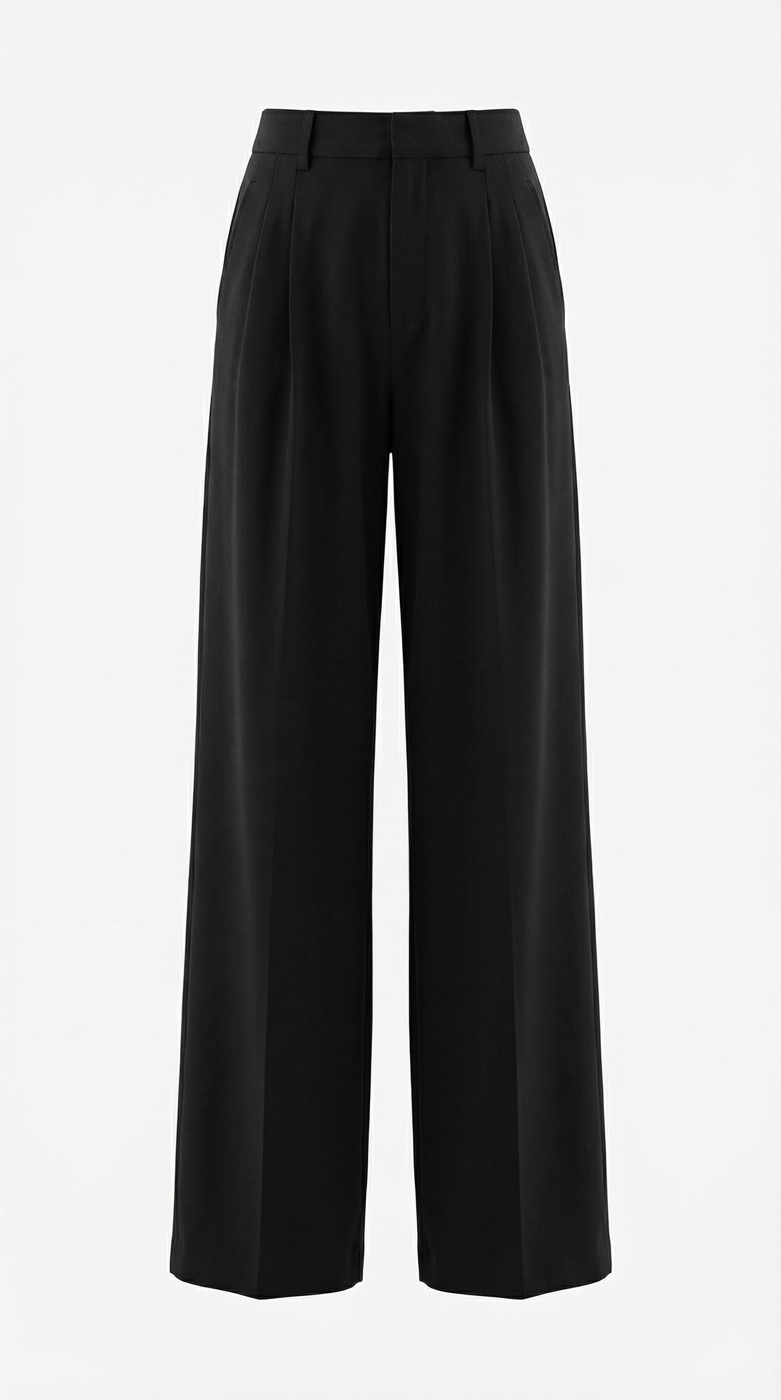 Womens Straight Leg Trousers – Relaxed Pleated Everyday Style