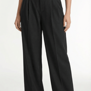 Womens Straight Leg Trousers – Relaxed Pleated Everyday Style