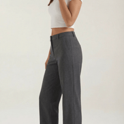 Womens Straight Leg Trousers – Relaxed Pleated Everyday Style