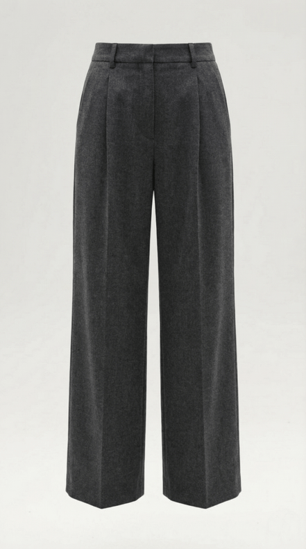 Womens Straight Leg Trousers – Relaxed Pleated Everyday Style
