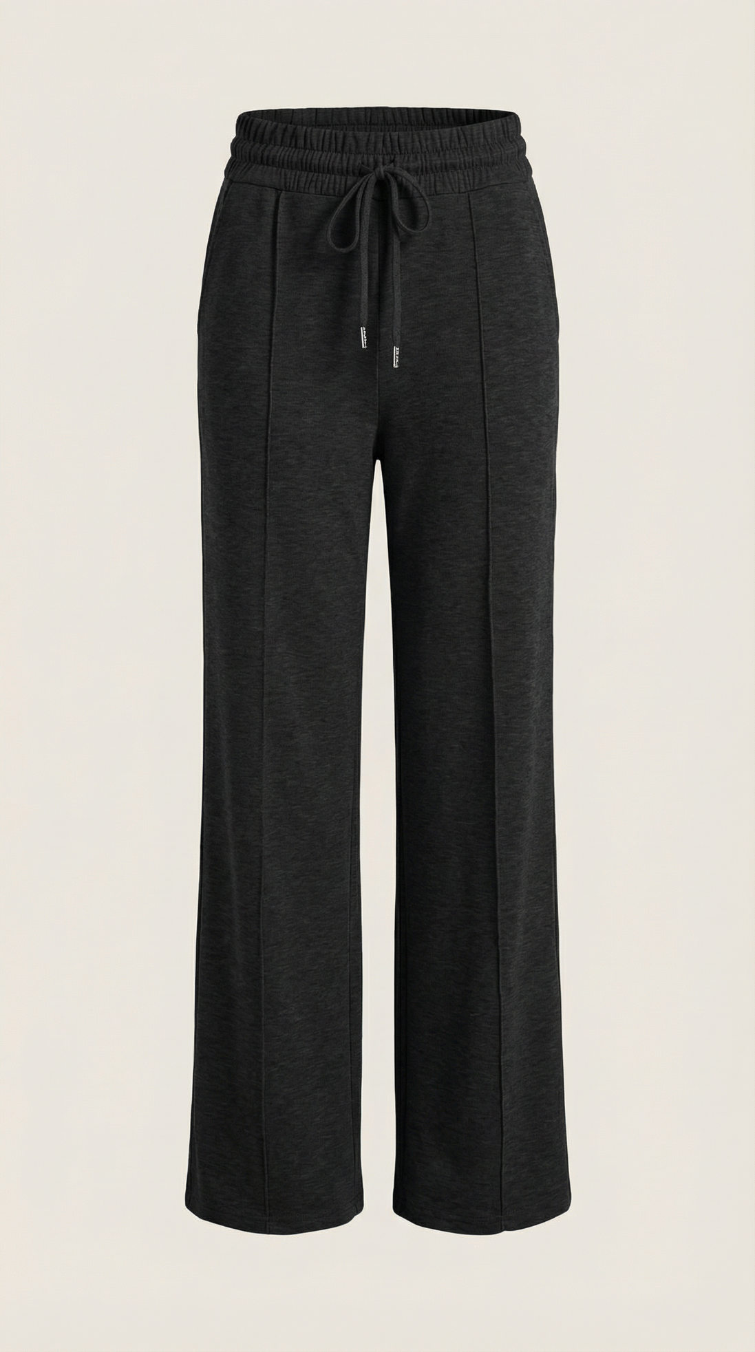 Womens Wide Leg Trousers – High-Rise Drawstring Fit