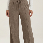 Womens Wide Leg Trousers – High-Rise Drawstring Fit