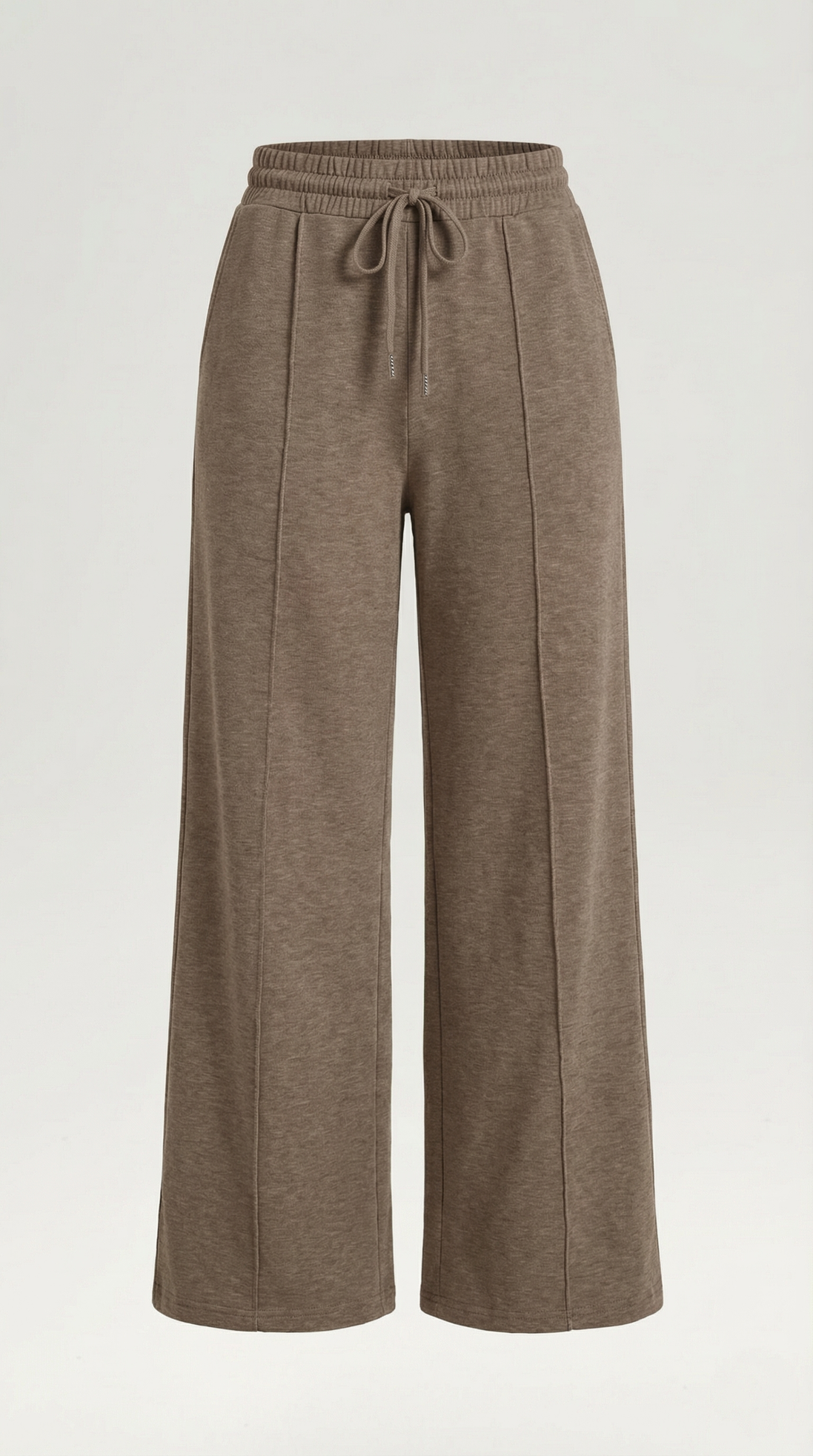 Womens Wide Leg Trousers – High-Rise Drawstring Fit