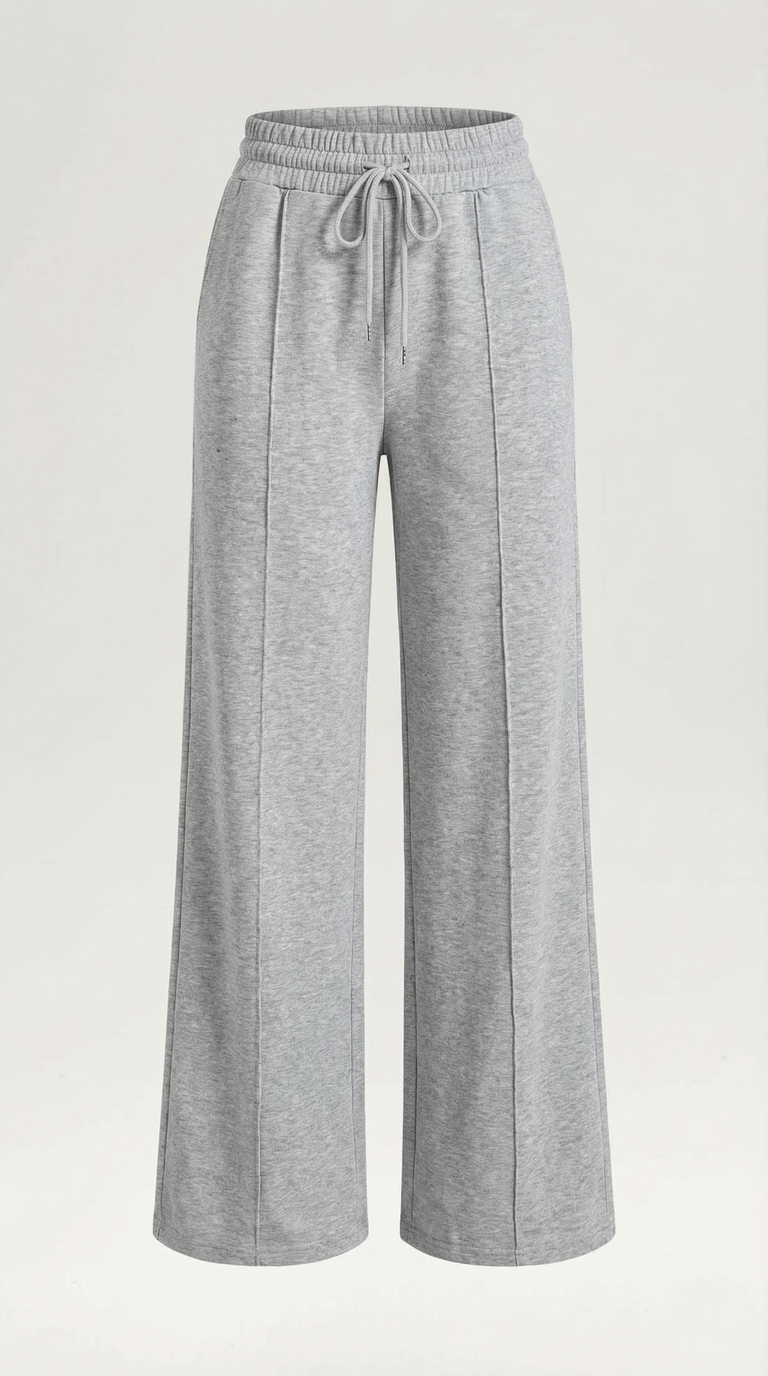 Womens Wide Leg Trousers – High-Rise Drawstring Fit