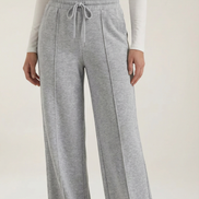 Womens Wide Leg Trousers – High-Rise Drawstring Fit