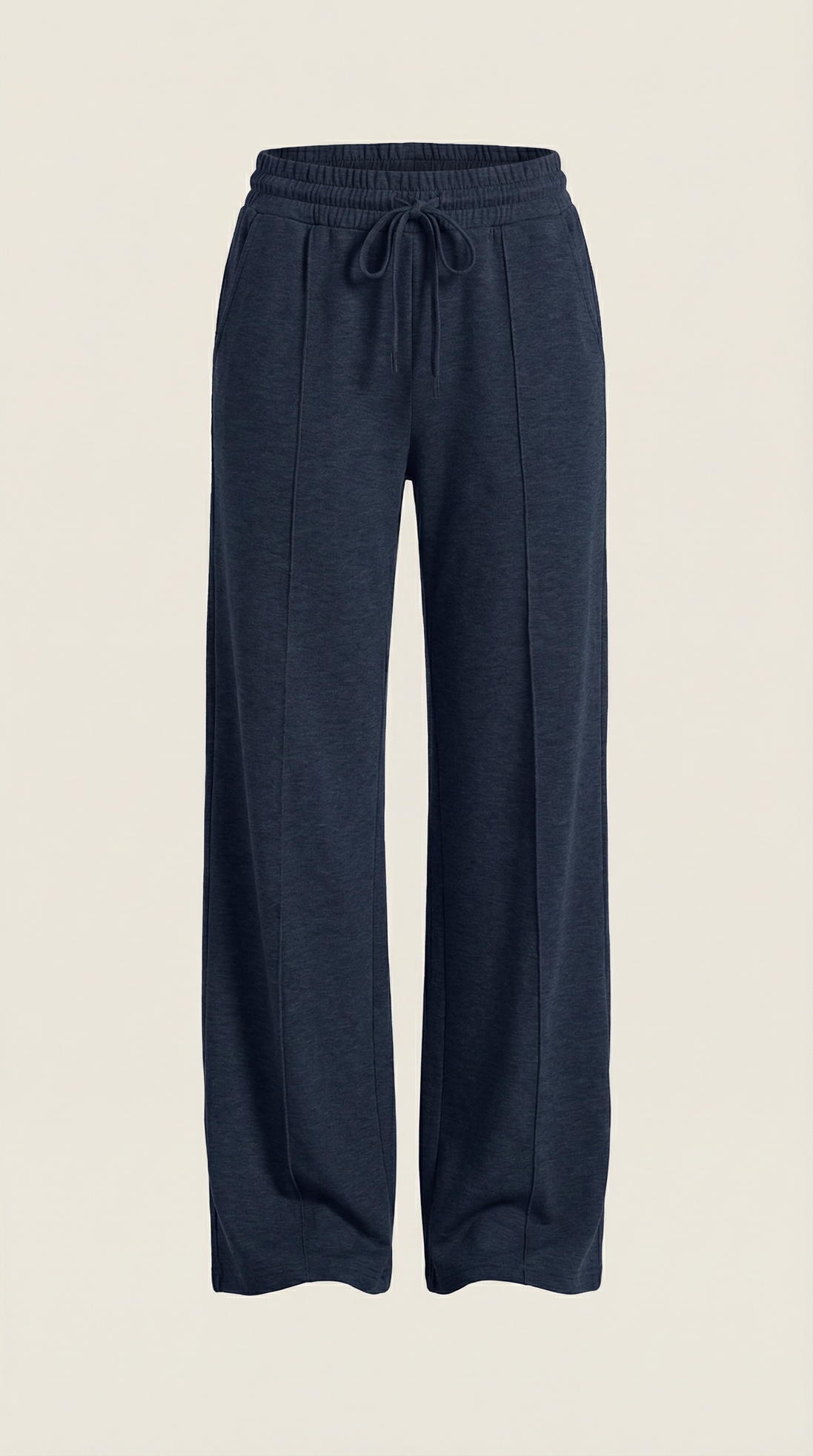 Womens Wide Leg Trousers – High-Rise Drawstring Fit