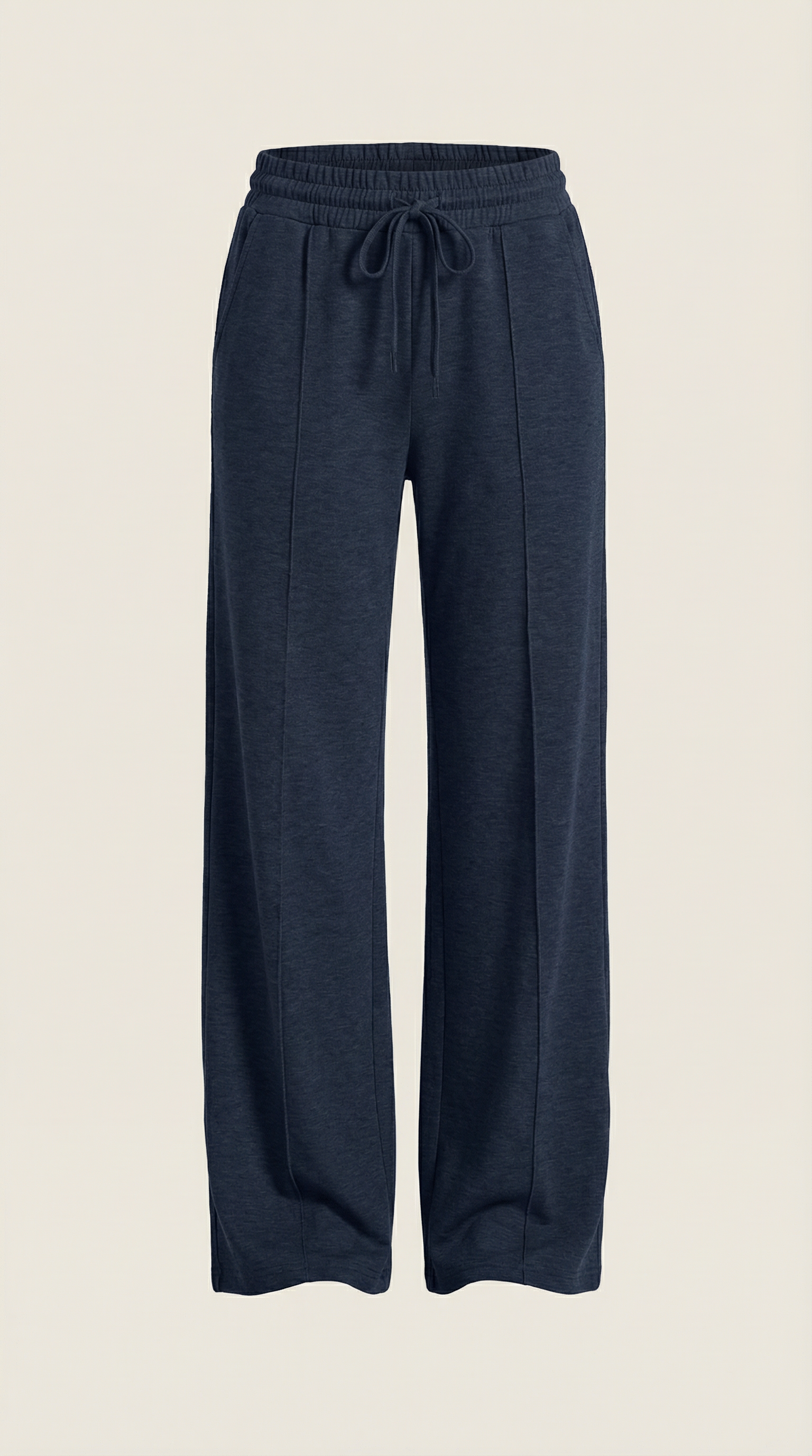 Womens Wide Leg Trousers – High-Rise Drawstring Fit