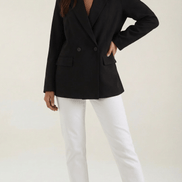 Womens Longline Blazer – Tailored Structured Everyday Style