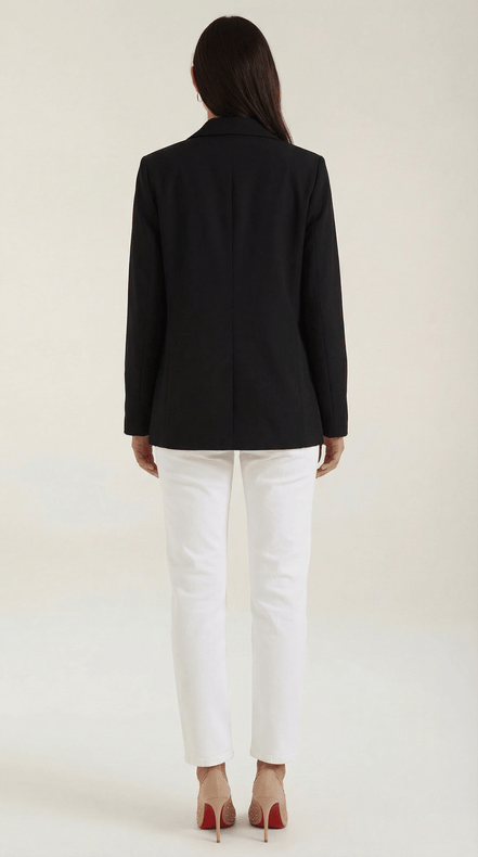 Womens Longline Blazer – Tailored Structured Everyday Style