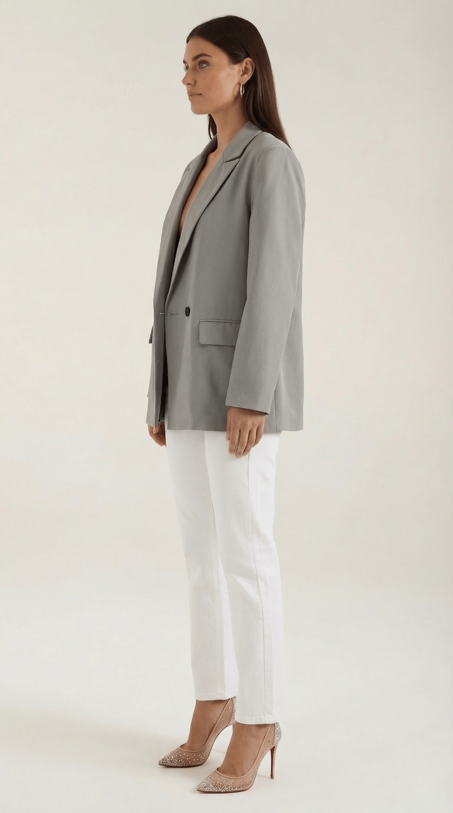 Womens Longline Blazer – Tailored Structured Everyday Style