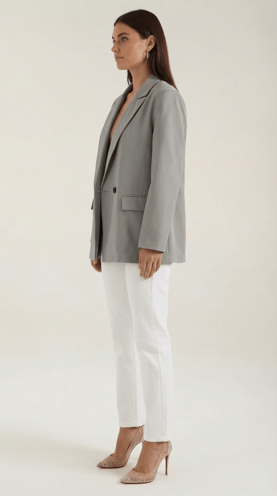 Womens Longline Blazer – Tailored Structured Everyday Style