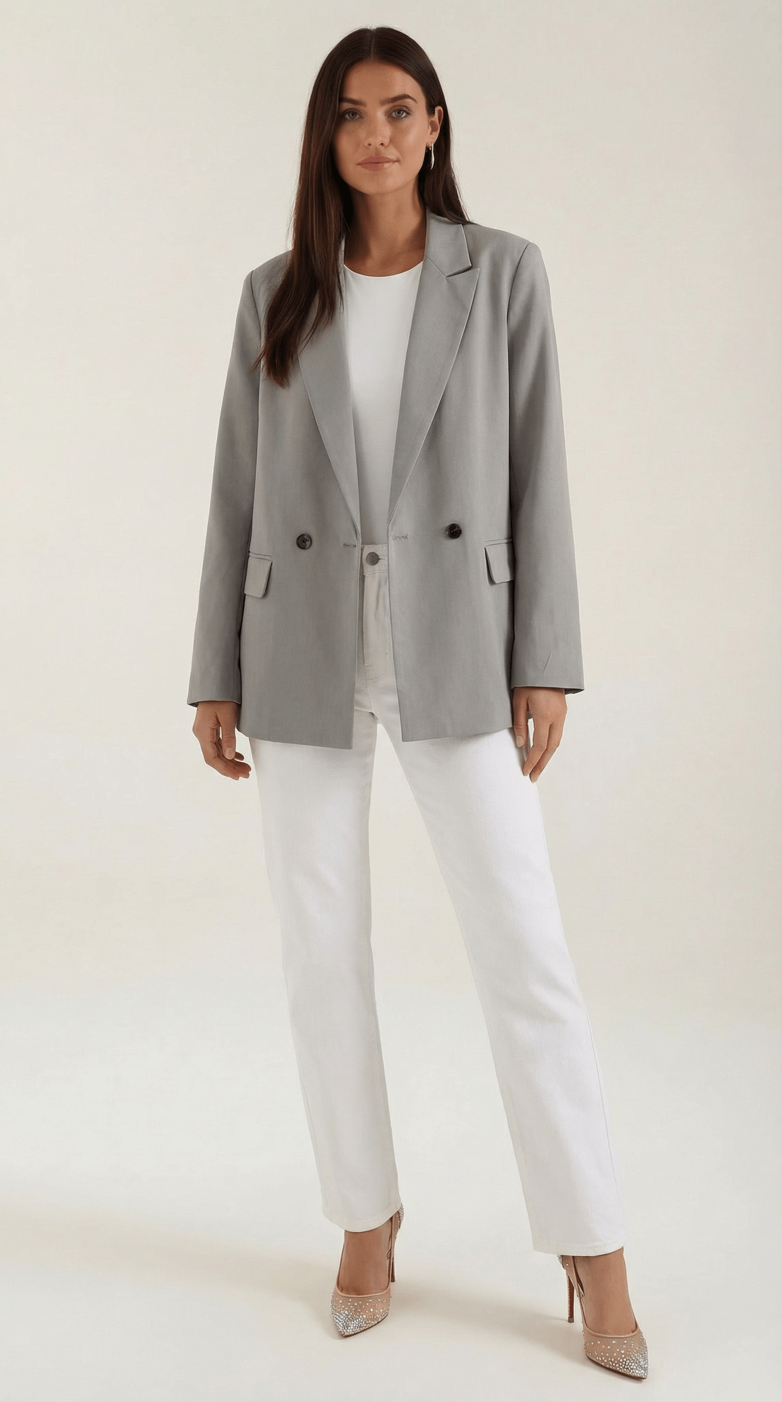 Womens Longline Blazer – Tailored Structured Everyday Style
