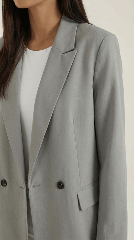 Womens Longline Blazer – Tailored Structured Everyday Style