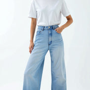 Womens Wide Leg Jeans – High Rise Statement Denim