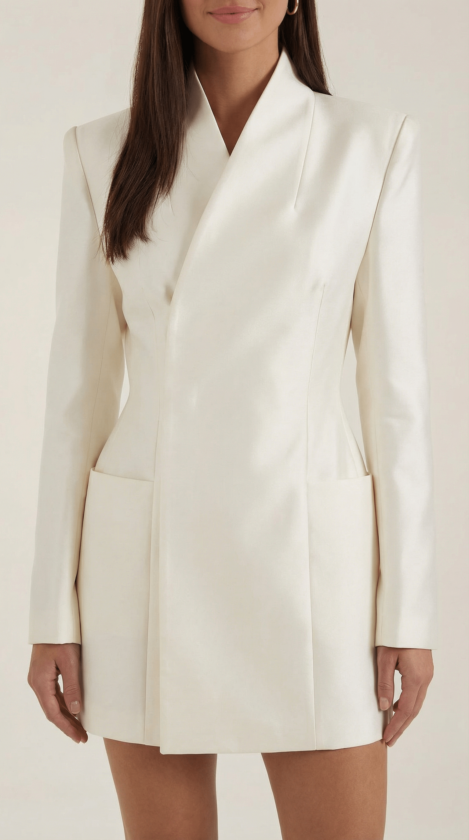 Womens Blazer Mini Dress – Structured Asymmetric Modern Style